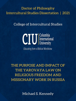 cover image of The purpose and impact of the Yarovaya law on religious freedom  And missionary work in Russia